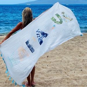 NEW KAPALUA TASSLE WRAP SARONG